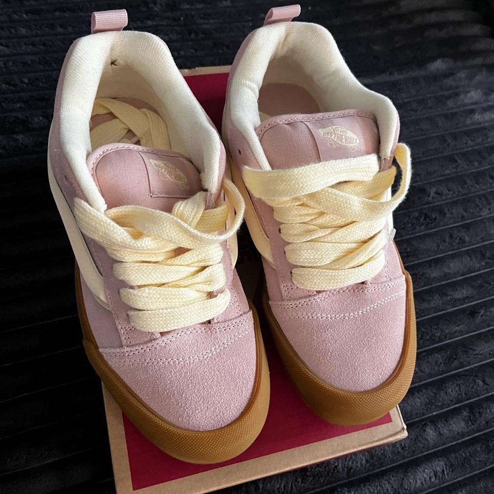 Vans Blush and Cream Low-Tops